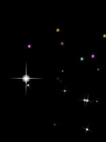 彩色五角星向下飘.gif