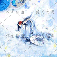 绾戈头像008x--旗袍古风水波女头.gif