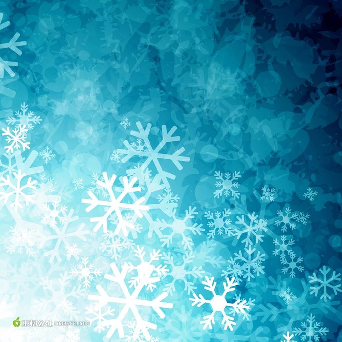 童趣 雪花 射手名片夹底图 素材