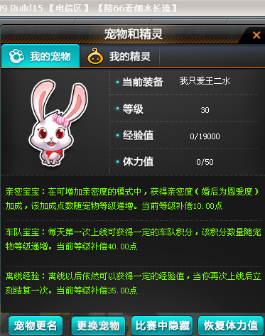 忠实宠物助我夺冠〕 小兔仙 - 车队活动区 - qq飞车 - powered by