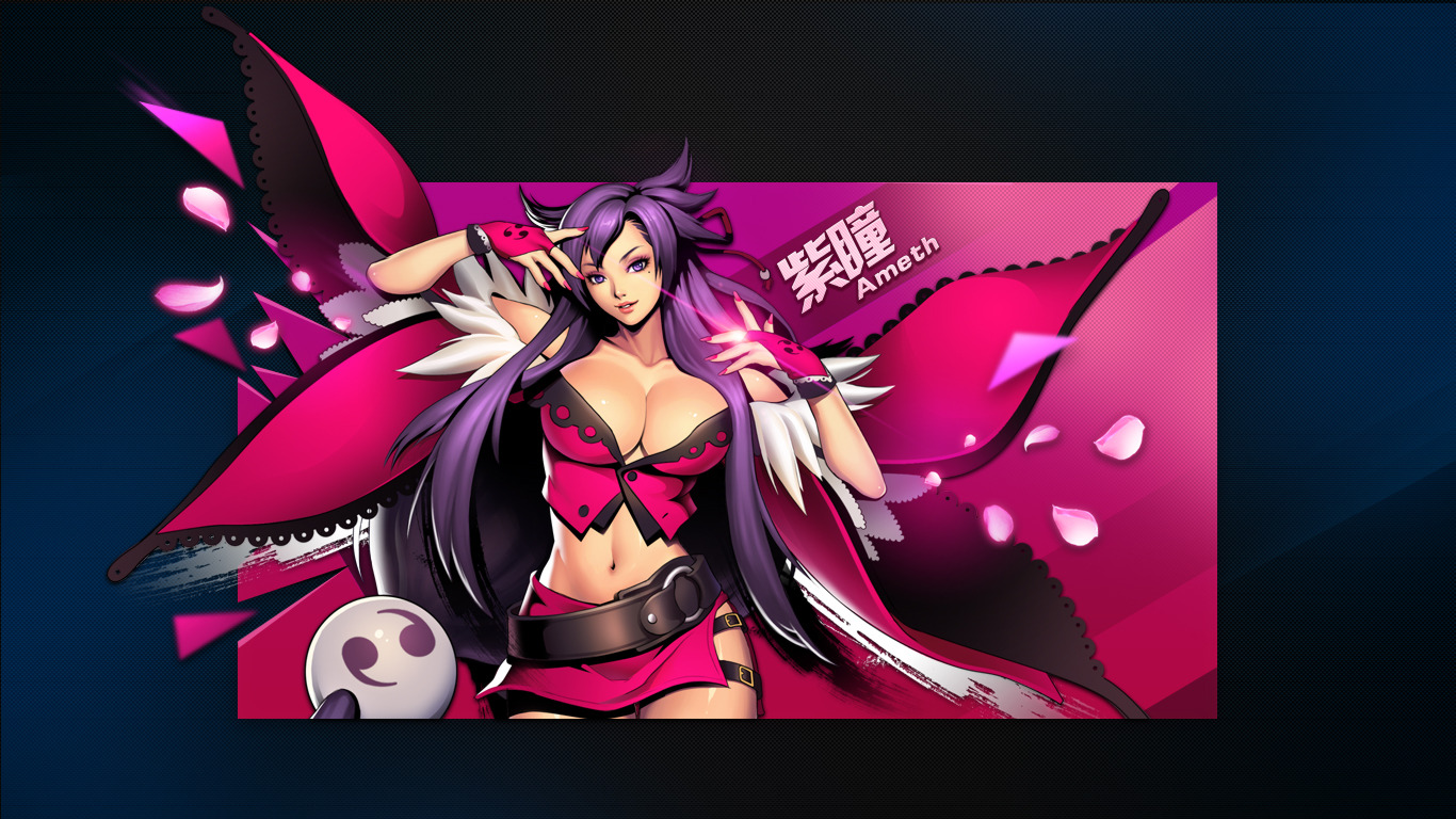 紫瞳珍贵游戏壁纸.